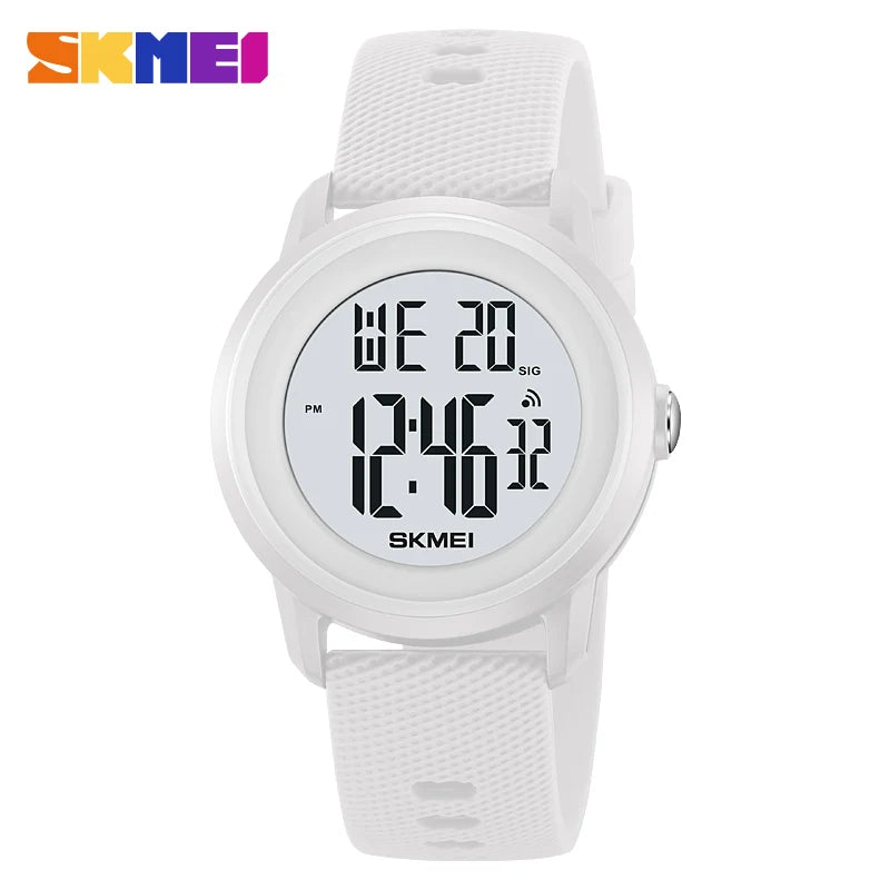 SKMEI 2218 Waterproof Fashion Digital Sports Watch for Men & Women – LED Display, Alarm