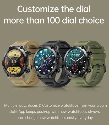 Luxorive K56Pro Smartwatch – 1.39" HD Display, Heart Rate, Bluetooth, 400mAh Battery, Sports & Outdoor Use