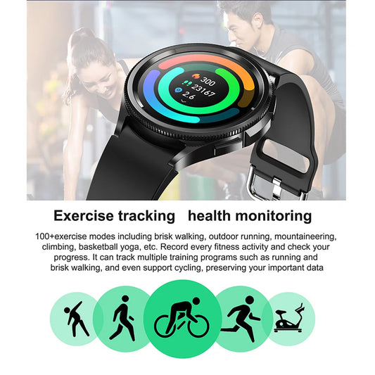 Luxorive Smartwatch – Men & Women | Bluetooth Call, Health & Fitness Tracker – 2025