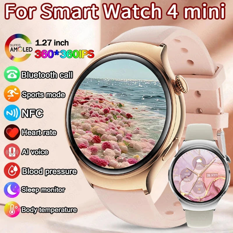 Luxorive Smartwatch 4 Mini – Bluetooth Calling, GPS, NFC & Health Tracking Watchify 