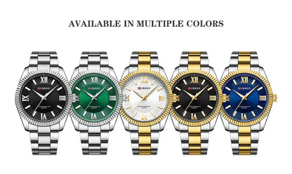 CURREN 8465 Men’s Fashion Quartz Watch – Waterproof Casual Timepiece with Calendar & Luminous Silicone Strap