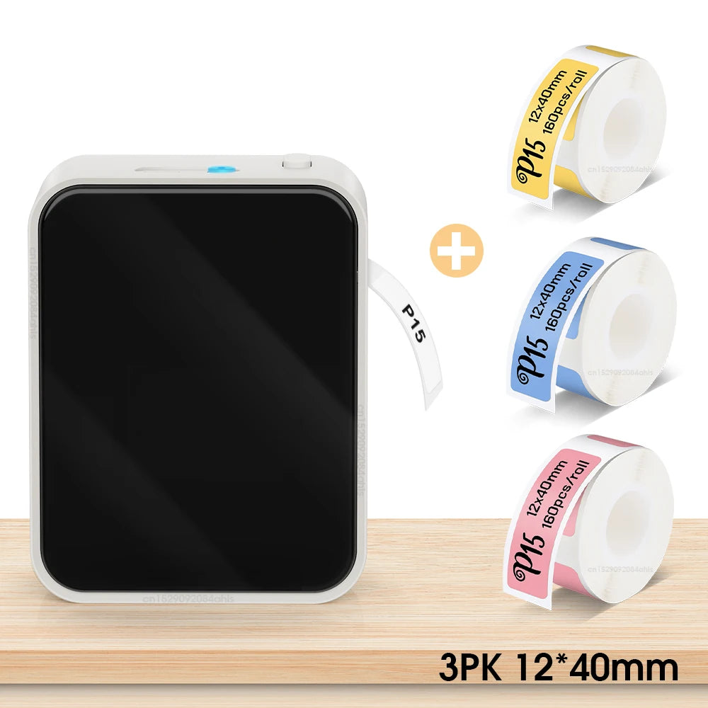 P15 Mini Bluetooth Label Printer – Portable & Thermal