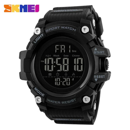 SKMEI 1384 Waterproof Digital Sport Watch for Men – Shockproof Military Electronic Wristwatch