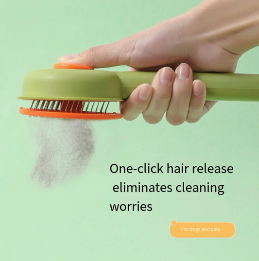 Pet Hair Remover Brush – Self-Cleaning Comb for Cats & Dogs