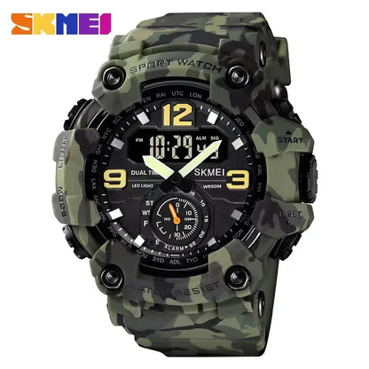 SKMEI 1637 Men’s Dual Movement Sport Watch – Waterproof Digital & Analog Wristwatch