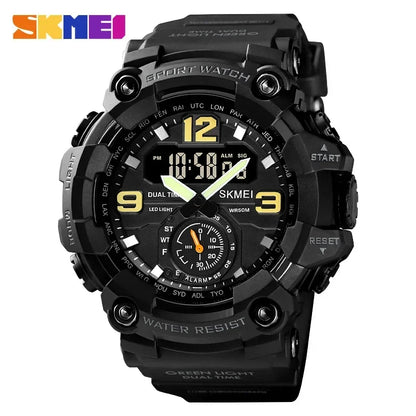 SKMEI 1637 Men’s Dual Movement Sport Watch – Waterproof Digital & Analog Wristwatch
