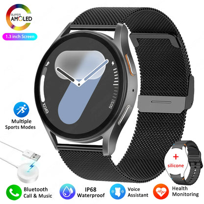 Luxorive AstroFit 7 ⌚ – AMOLED HD Smartwatch with Compass, Bluetooth Calling & Fitness Tracker