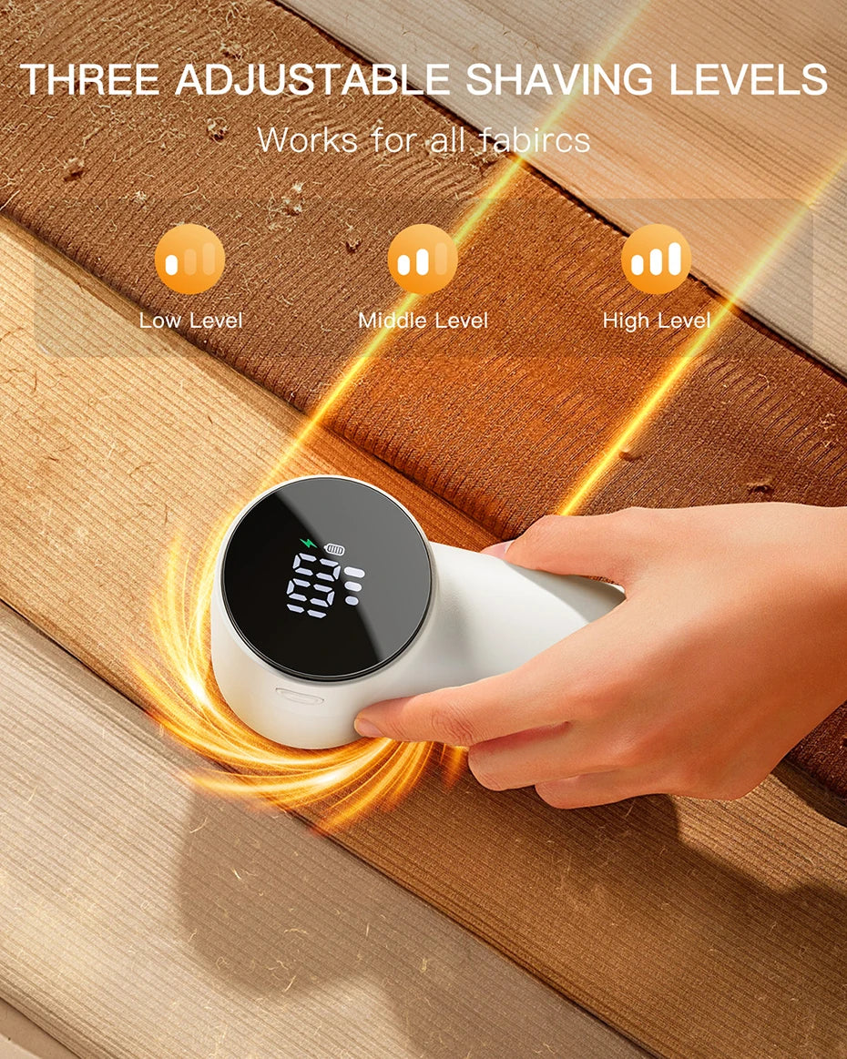 coldSky Fabric Shaver Lint Remover 3 Speeds Rechargeable Electric Portable Sweater to Remove Pilling for Clothes Couch Blanket