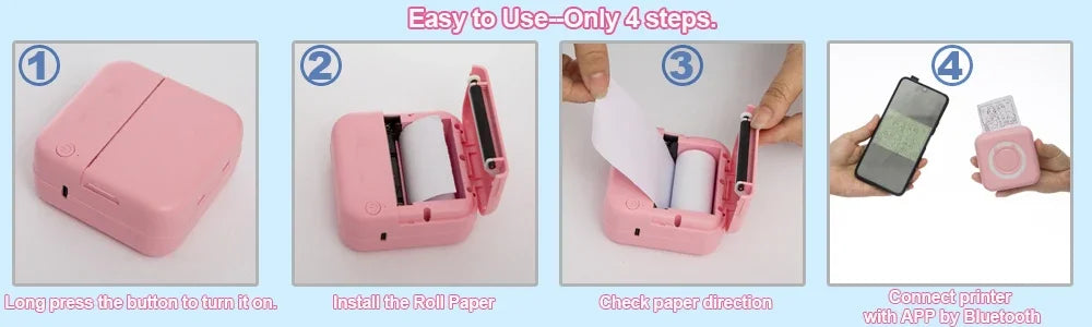 C15 Mini Thermal Bluetooth Printer – Inkless & Portable