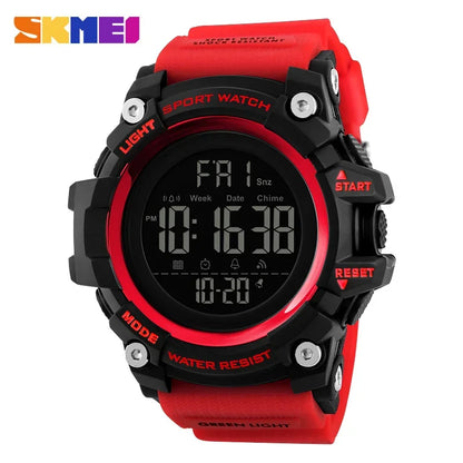 SKMEI 1384 Waterproof Digital Sport Watch for Men – Shockproof Military Electronic Wristwatch