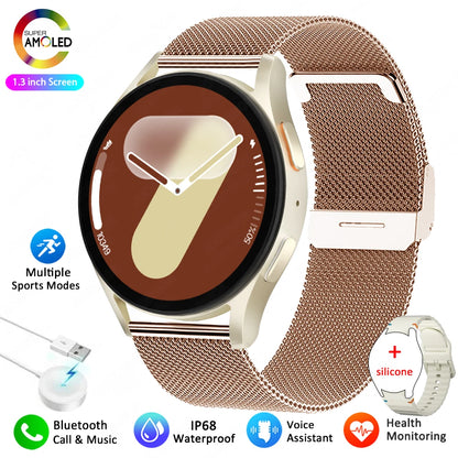 Luxorive AstroFit 7 ⌚ – AMOLED HD Smartwatch with Compass, Bluetooth Calling & Fitness Tracker