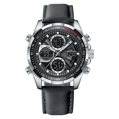 LIGE Men’s Luxury Military Sports Chronograph Watch – Waterproof Quartz Digital Wristwatch