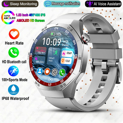 Luxorive GT5 Pro Smartwatch – GPS, AMOLED, Heart Rate, Bluetooth Call, Waterproof