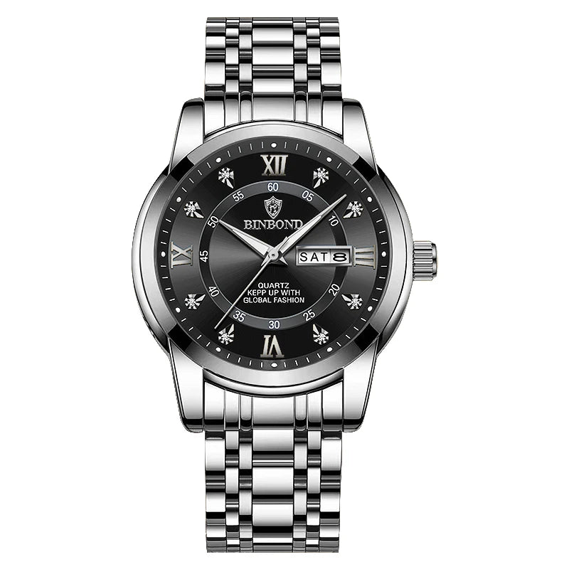 Luxorive DeepTrek Diver – 30ATM Luxury Quartz Sport Watch for Men