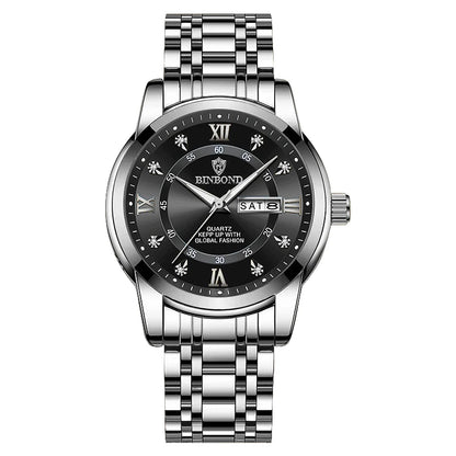 Luxorive DeepTrek Diver – 30ATM Luxury Quartz Sport Watch for Men