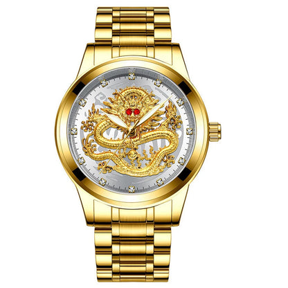 Luxorive DragonCore – Gold Stainless Steel Men’s Quartz Watch