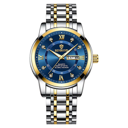 Luxorive DeepTrek Diver – 30ATM Luxury Quartz Sport Watch for Men