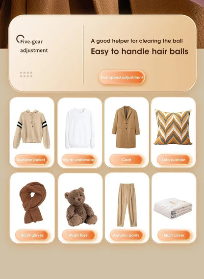 Electric Lint Remover HairBall Trimmer Sweater Defuzzer Intelligent Digital Display Lints Shaver Trimmer USB Charge 5 Gears