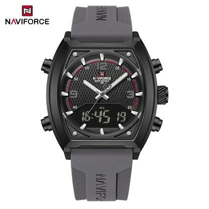 NAVIFORCE Luxury Men's Watches Sport Quartz Watch Men LCD Dual Display Waterproof Luminous Man Wristwatch 2025 Relogio Masculino
