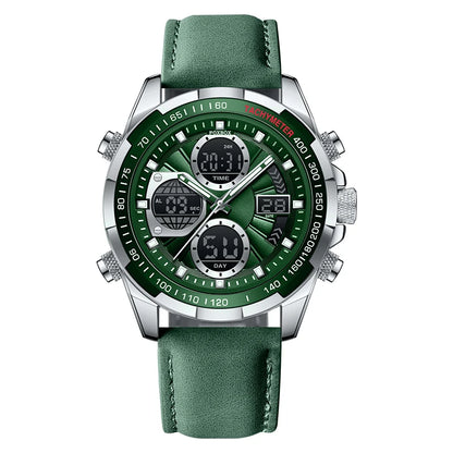 LIGE Men’s Luxury Military Sports Chronograph Watch – Waterproof Quartz Digital Wristwatch