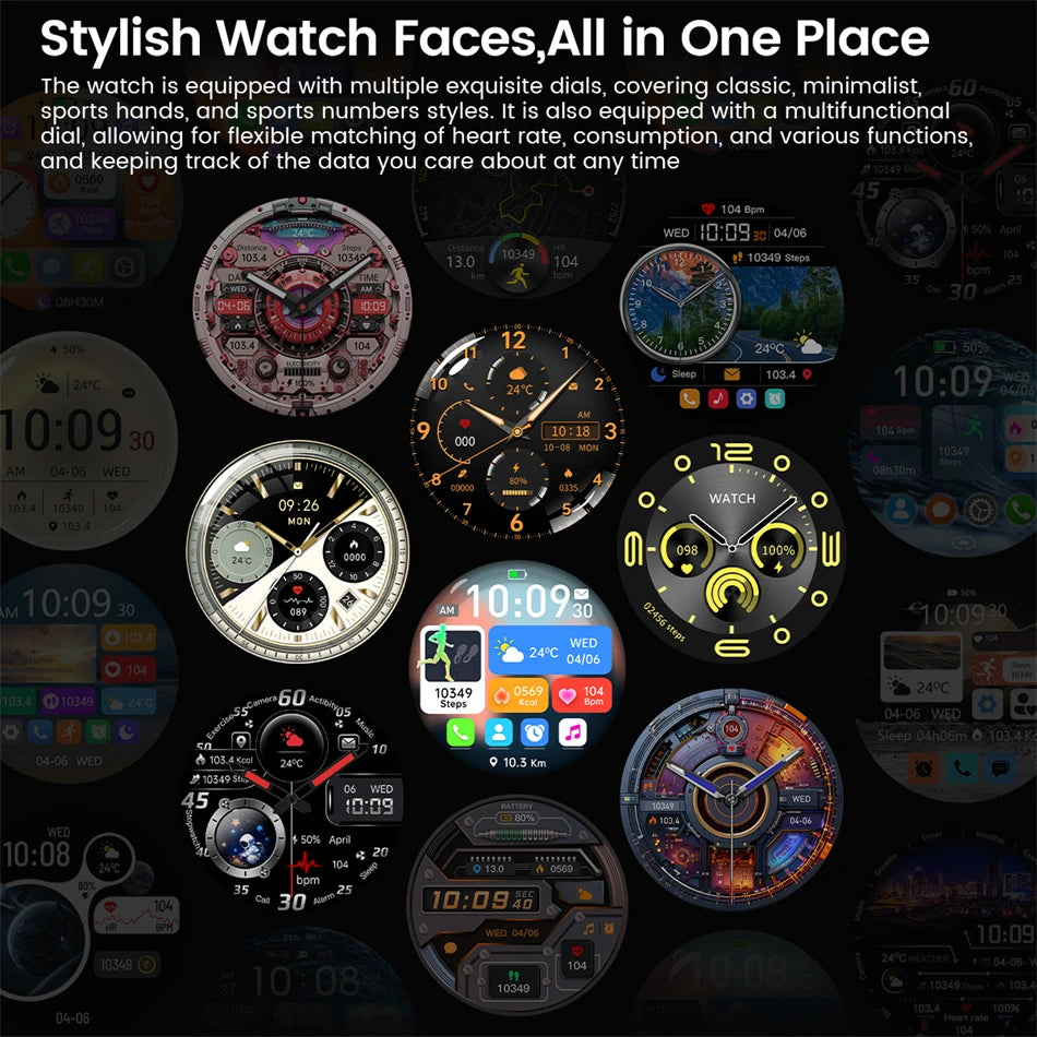 Luxorive GT5 Pro Smartwatch – GPS, AMOLED, Heart Rate, Bluetooth Call, Waterproof