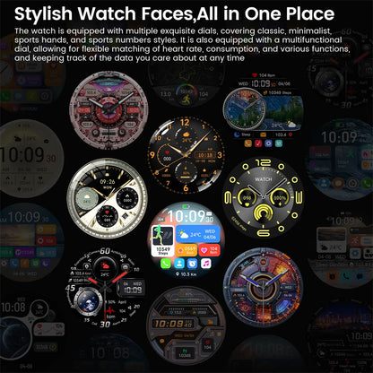 Luxorive GT5 Pro Smartwatch – GPS, AMOLED, Heart Rate, Bluetooth Call, Waterproof