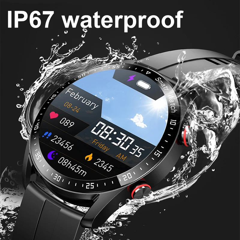 Luxorive ECG+PPG Smartwatch – Health & Sports Tracker with Bluetooth Call + Box
