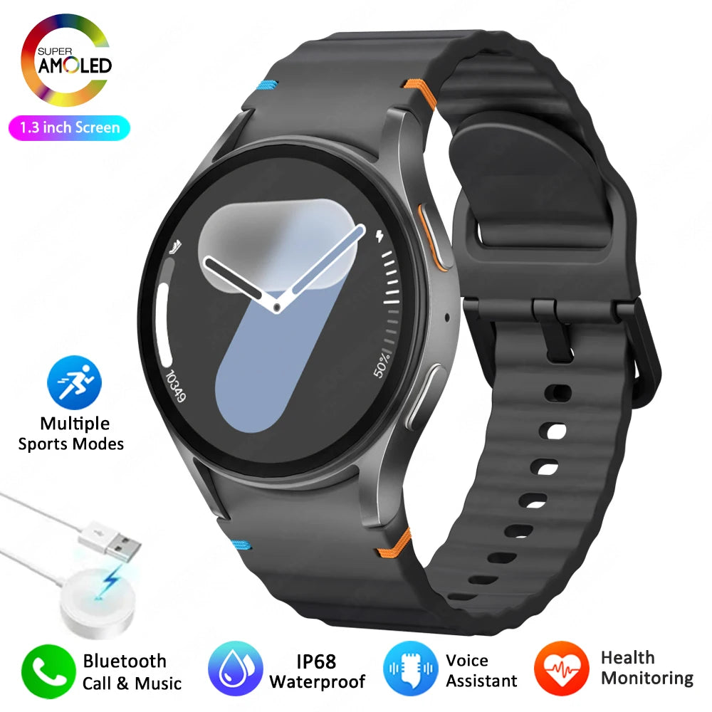 Luxorive AstroFit 7 ⌚ – AMOLED HD Smartwatch with Compass, Bluetooth Calling & Fitness Tracker