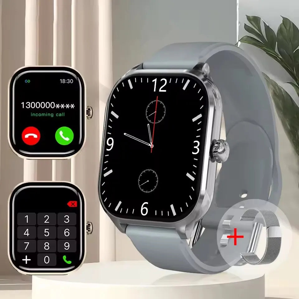 Luxorive GTS Smartwatch – 2.01" HD Display, Bluetooth Call, GPS, NFC, 100+ Sport Modes for Men & Women