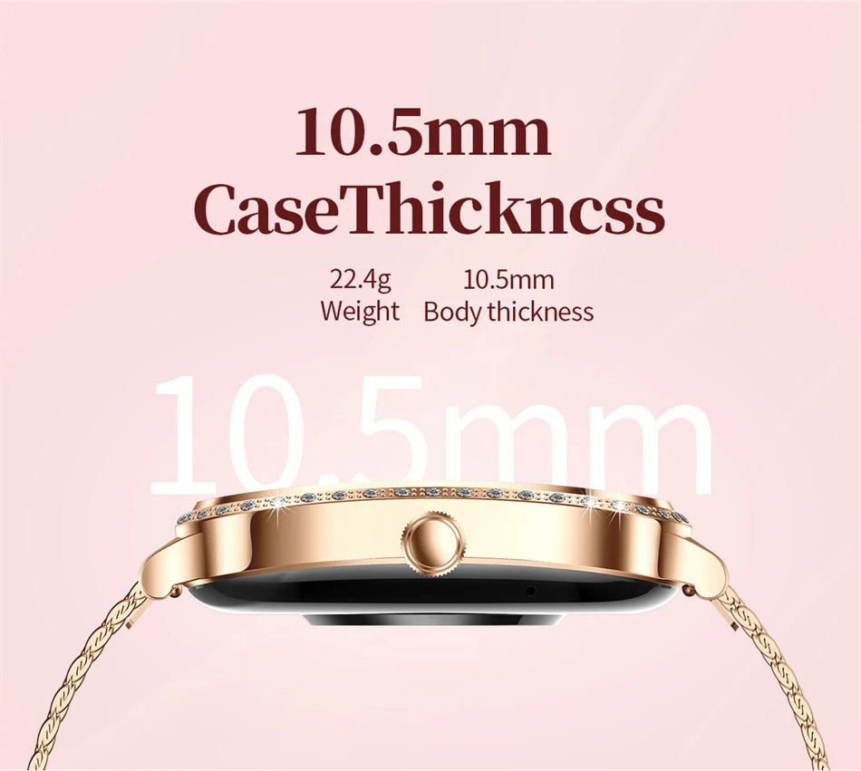 LIGE Women’s Waterproof Smartwatch – Bluetooth Call, Fitness Tracker & Heart Rate Monitor