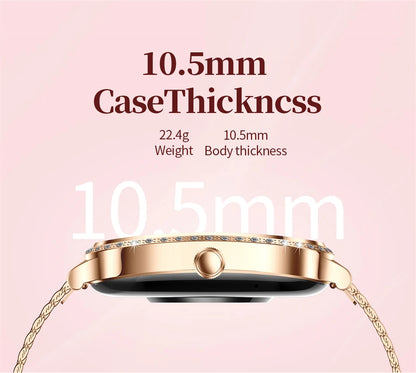 LIGE Women’s Waterproof Smartwatch – Bluetooth Call, Fitness Tracker & Heart Rate Monitor