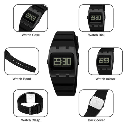 SKMEI 2415 Original Waterproof Luminous Digital Watch for Men – Chronograph with Alarm & Calendar