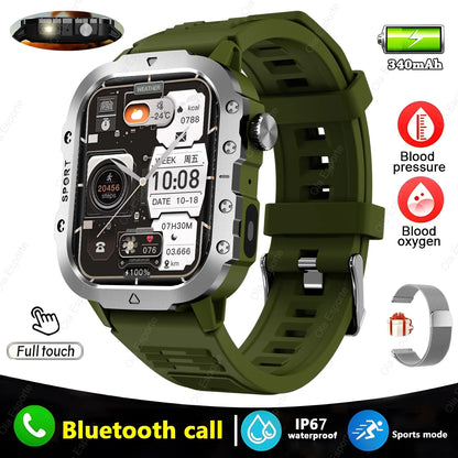 Luxorive TrailMaster Pro – Military GPS Smartwatch with Compass, Flashlight & Bluetooth Call