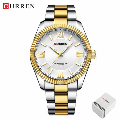CURREN 8465 Men’s Fashion Quartz Watch – Waterproof Casual Timepiece with Calendar & Luminous Silicone Strap