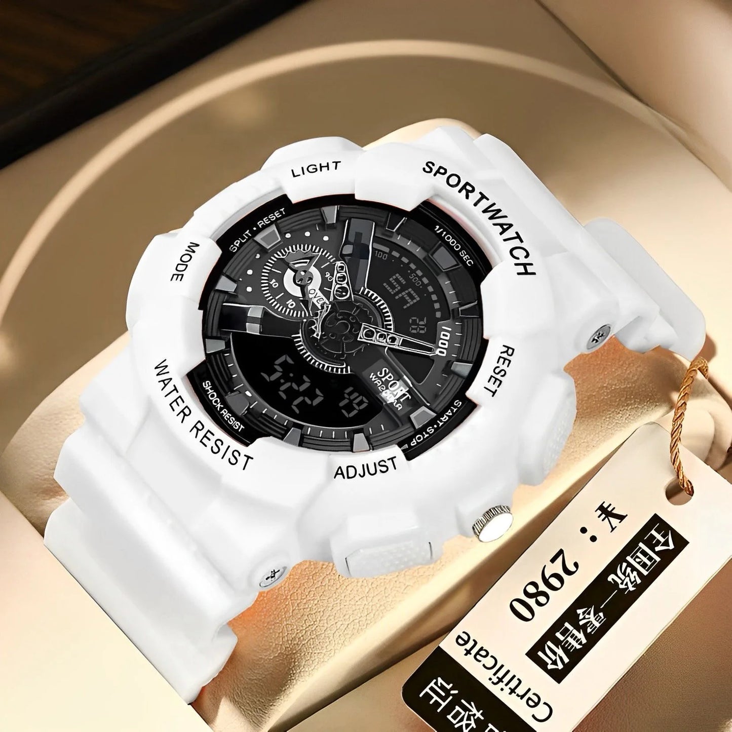 Luxorive StormX – Dual Display Waterproof Sport Watch for Men