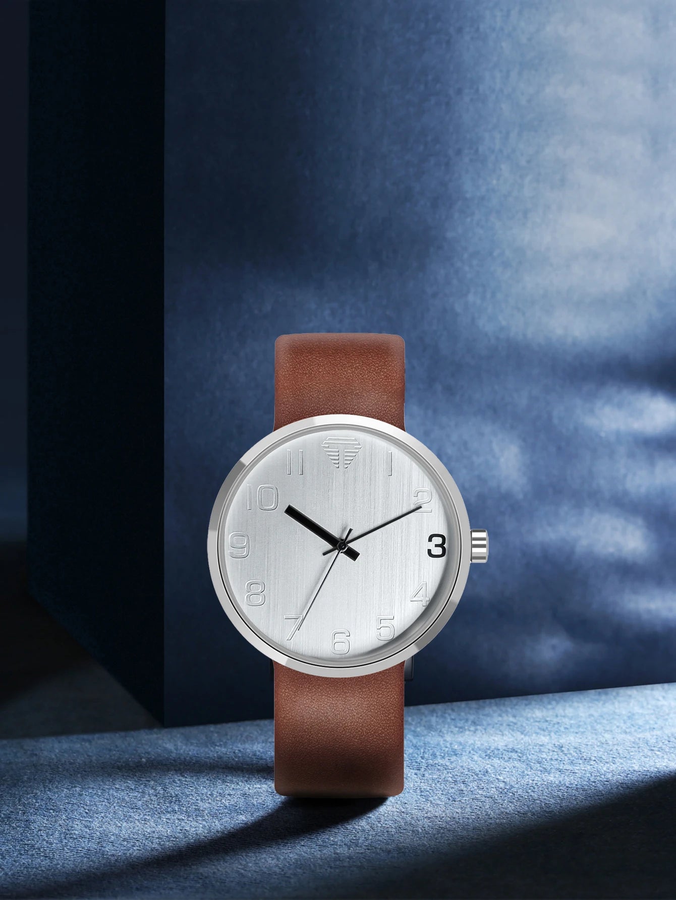 TOMI Men's Watch Luxury Brown Belt Quartz Watch Men's and Women's Leisure Simple Watch Men's Watch Gift