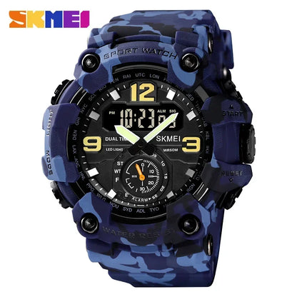 SKMEI 1637 Men’s Dual Movement Sport Watch – Waterproof Digital & Analog Wristwatch