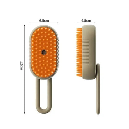 3-in-1 Electric Steamy Dog & Cat Brush – Massage & Hair Removal
