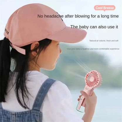 1pc Portable Handheld Mist Fan – Water Spray Mini Fan for Summer & Outdoor Use