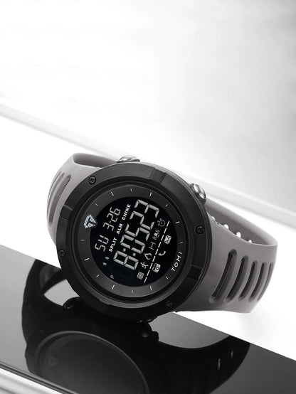 TOMI Men's Watch Night Glow Waterproof Fashion Digital TPU Material Sports Watch