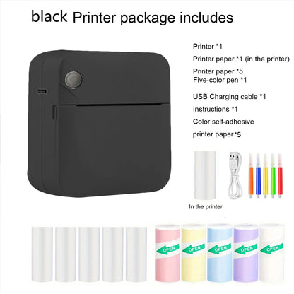 Mini Thermal Printer – Inkless Pocket Printer for Photos & Notes"
