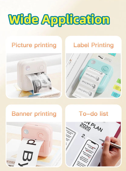Dolewa D3 Mini Thermal Printer – Labels & Photo Printing