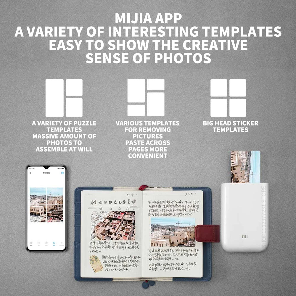 Xiaomi AR 300dpi Mini Photo Printer – Portable Pocket Printer