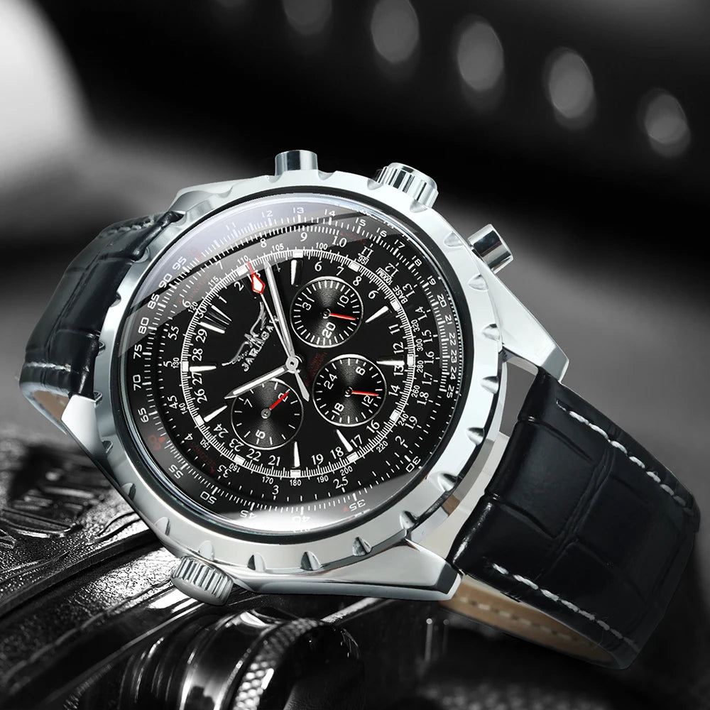 Luxorive SteelCommander – Luxury Automatic Mechanical Watch for Men | Military Sport Design