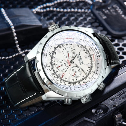 Luxorive SteelCommander – Luxury Automatic Mechanical Watch for Men | Military Sport Design