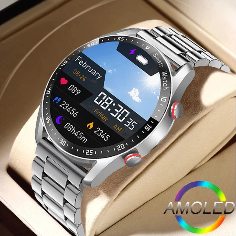 Luxorive ECG+PPG Smartwatch – Health & Sports Tracker with Bluetooth Call + Box