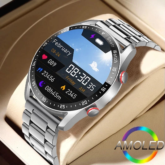 Luxorive ECG+PPG Smartwatch – Health & Sports Tracker with Bluetooth Call + Box