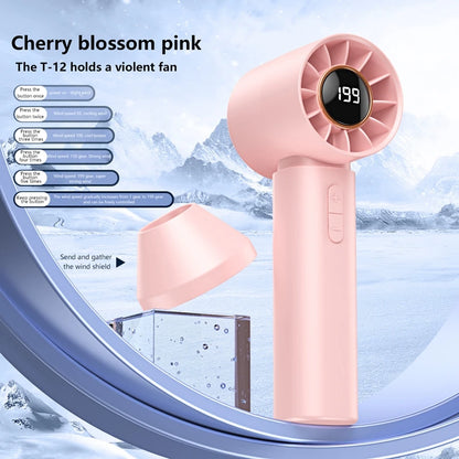 Mini Bladeless Hand Fan – USB Rechargeable, Portable High-Speed Fan for Eyelash & Personal Use