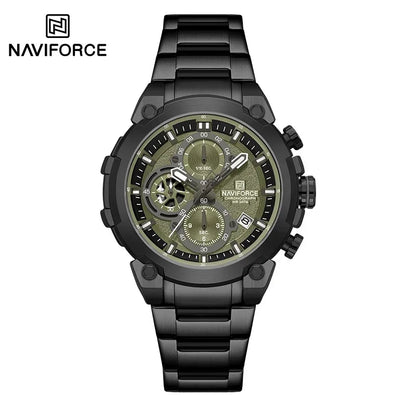 NAVIFORCE Quartz Watch Men Sport Military Waterproof Watches Mens Business Stainless Steel Wristwatch Male Clock reloj hombre
