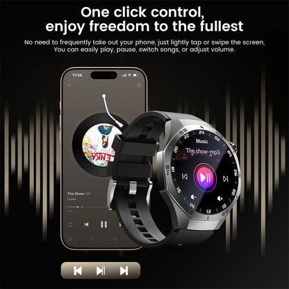 Luxorive GT5 Pro Smartwatch – GPS, AMOLED, Heart Rate, Bluetooth Call, Waterproof